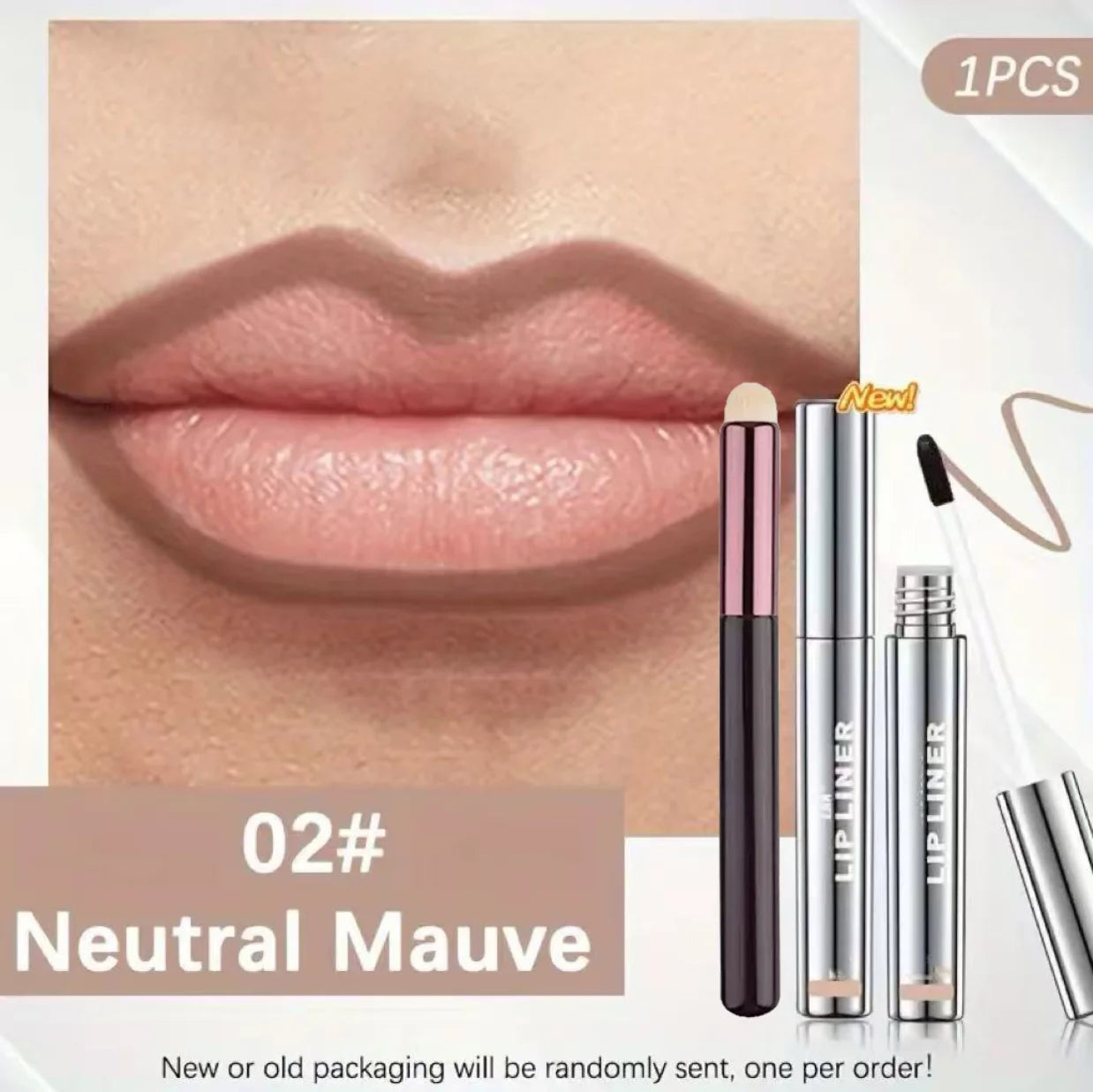 4-Color Lip Gloss - Easy-To-Peel Lip Liner, Comes with a Lip Brush, Long-Lasting and Waterproof, Glossy and Full, Highly Pigment